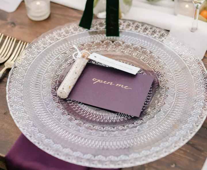 Clear charger plates - 1