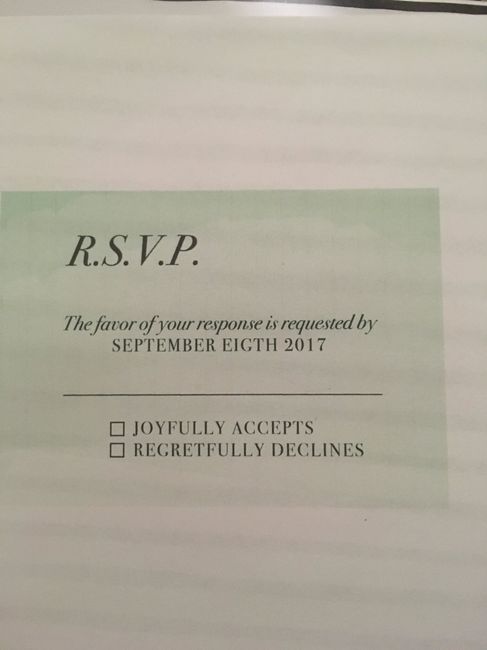 Appreciate your critique of my invitations!