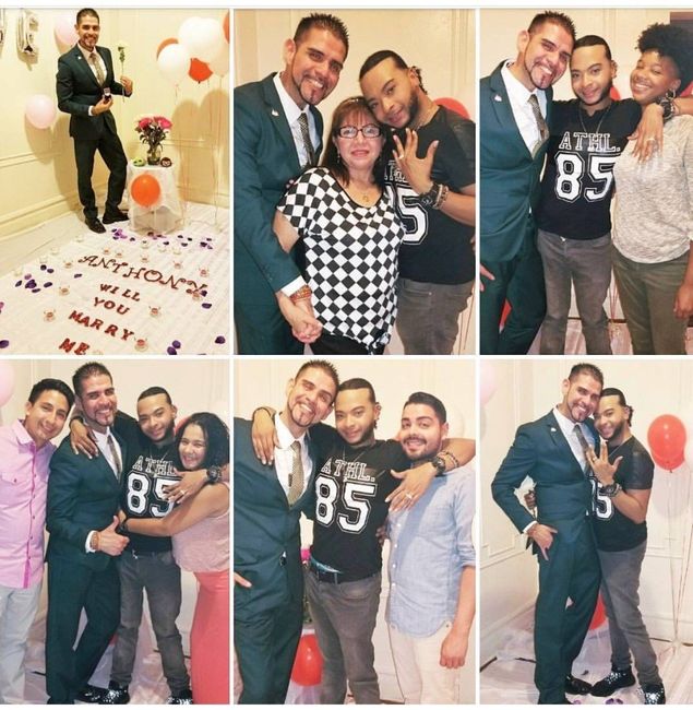My mom, his sister and his best friends!