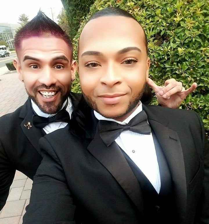 This is us at his Cousin's Wedding last year 