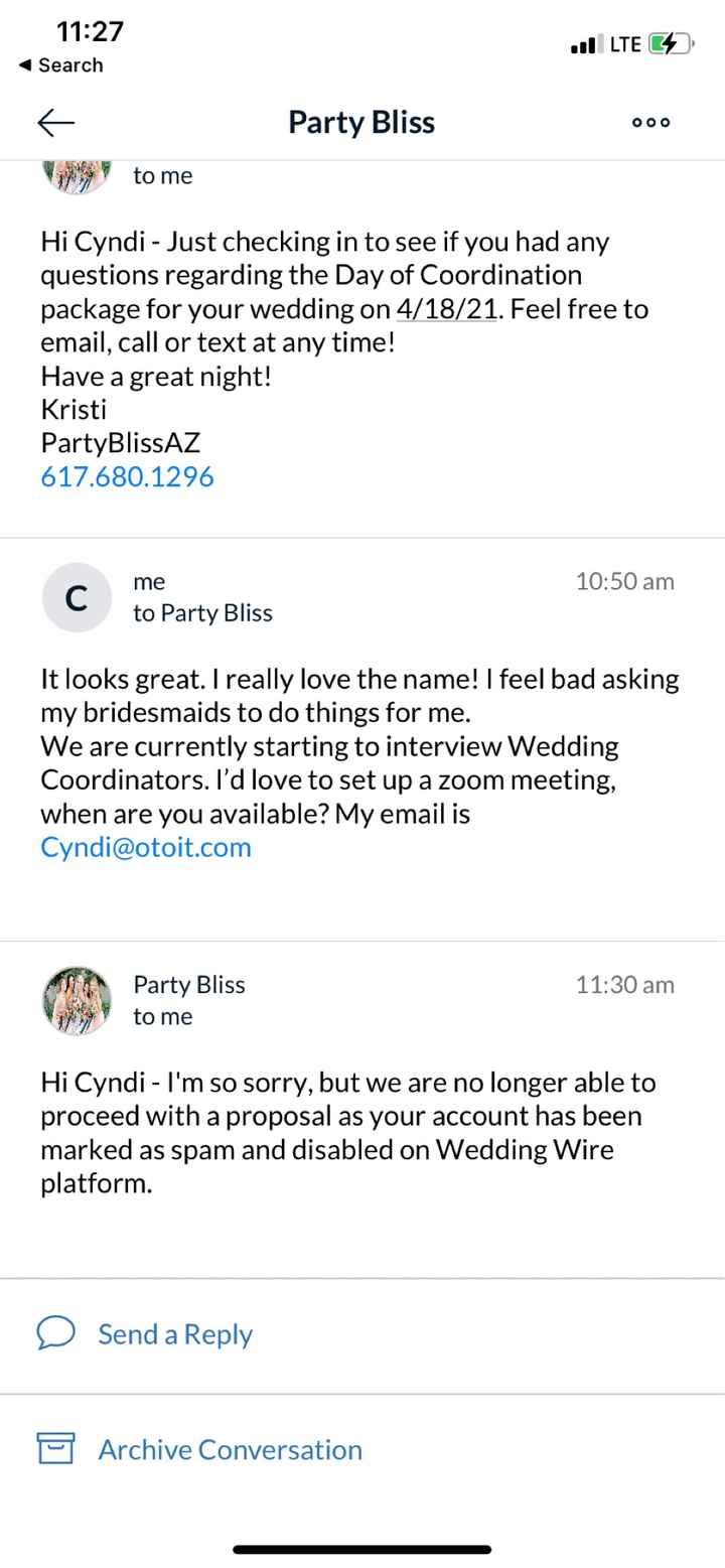 Account Marked as Spam - 1