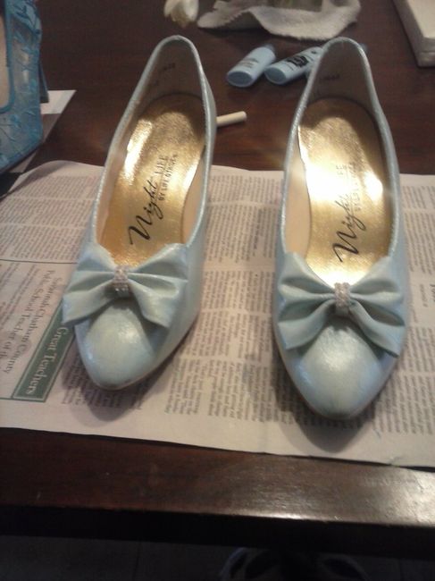 Anybody have a short/tea length wedding dress??  ETA Pic!!!