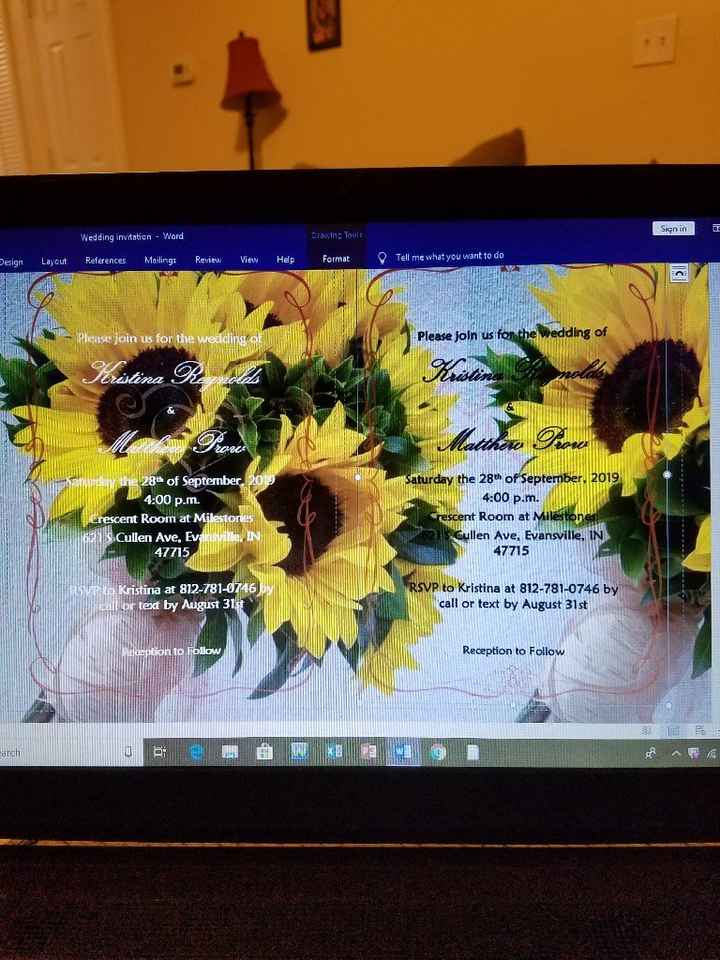 Printing my own invites - 1