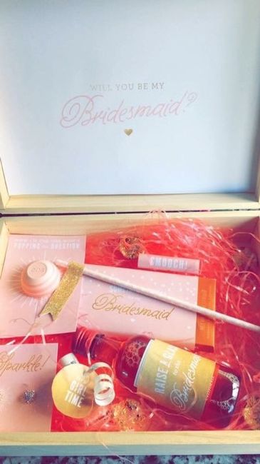 How did you ask your bridesmaids to be in your wedding?