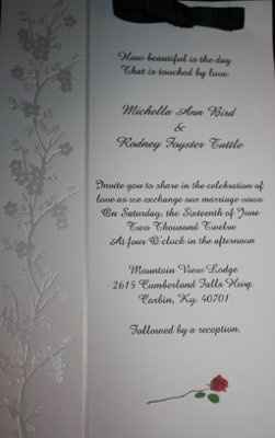 My DIY invitaions (pics)
