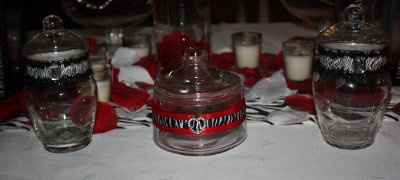 finished a few of my candy jars for buffet