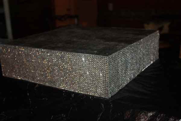 FH FINALLY made my cake stand: I blinged it out with updated pic's