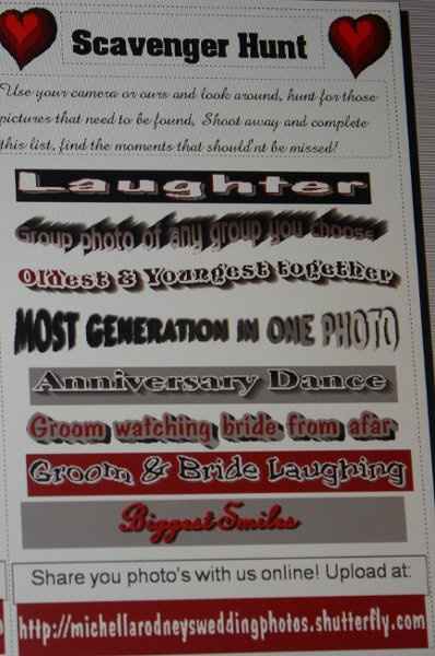 new scavenger hunt "pics"