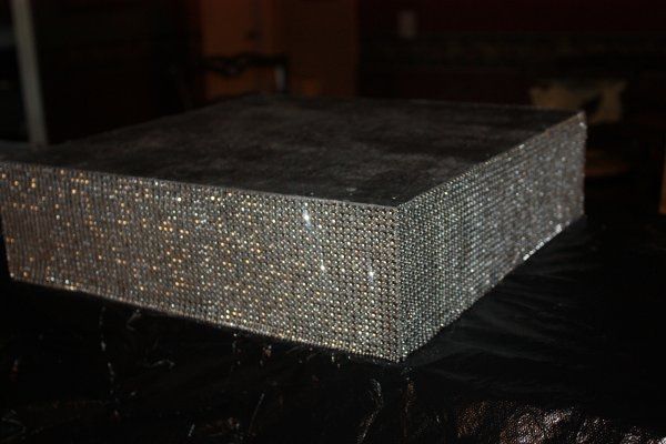 FH FINALLY made my cake stand: I blinged it out with updated pic's