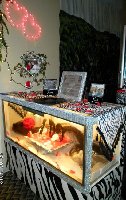peek of some tables and backdrops I did, PICS