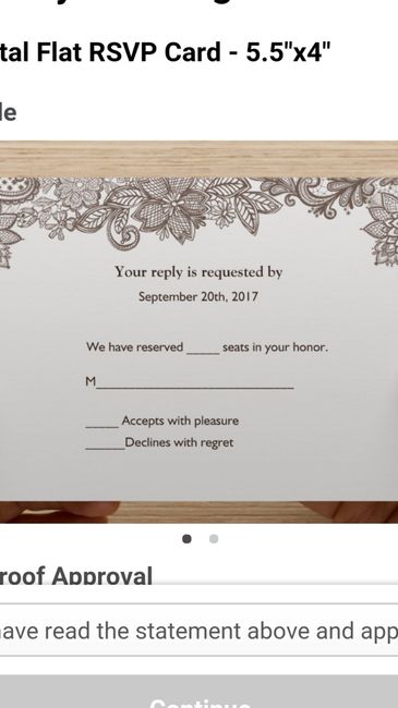 Can I see your rsvp cards?