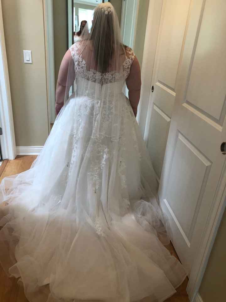 Covered back wedding dresses - 2