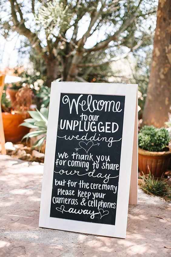 Unplugged ceremony