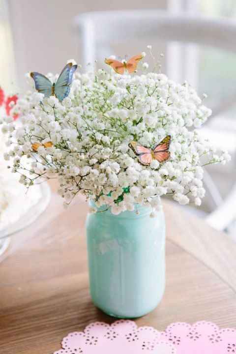 butterfly mason jar centerpiece