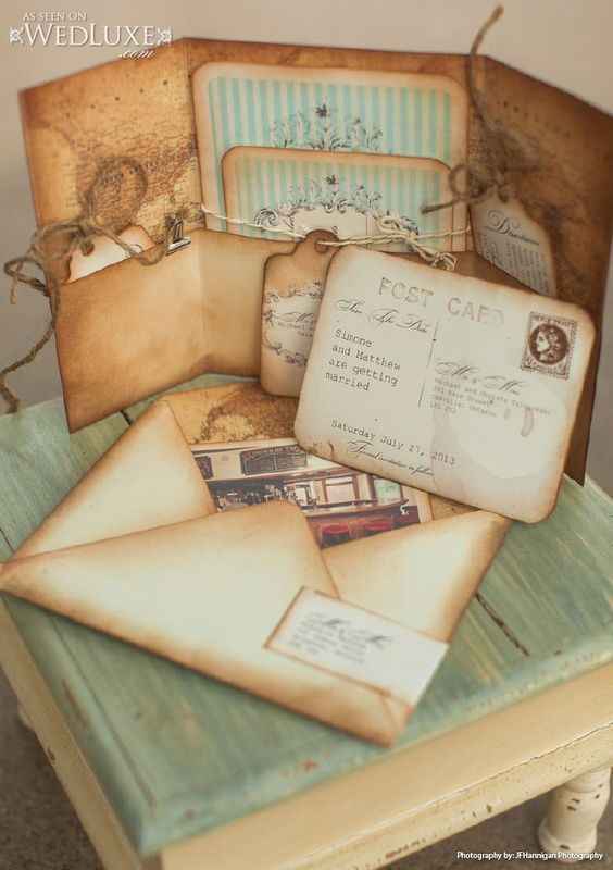 Vintage Map Invitation