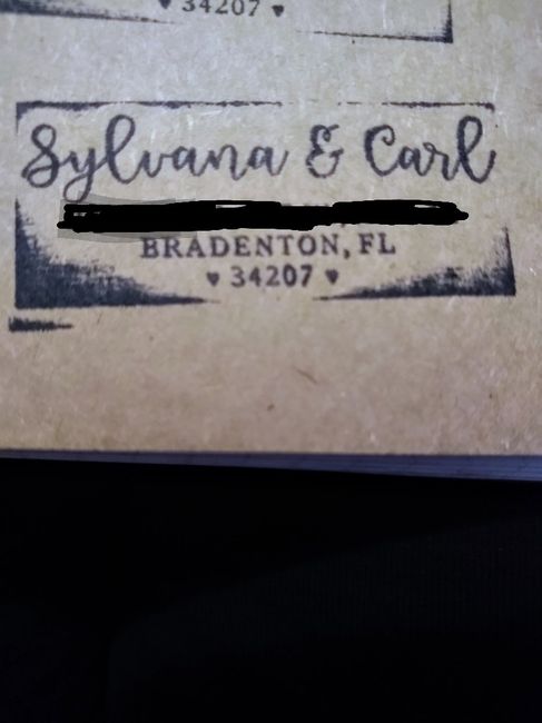 Cake topper and new address stamp arrived!!!!!! - 1
