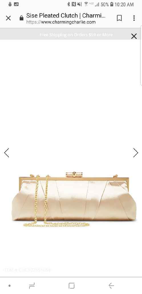 Are you getting a bridal clutch? - 1