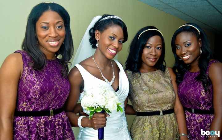 Show me your bridesmaid dresses with your wedding dress!