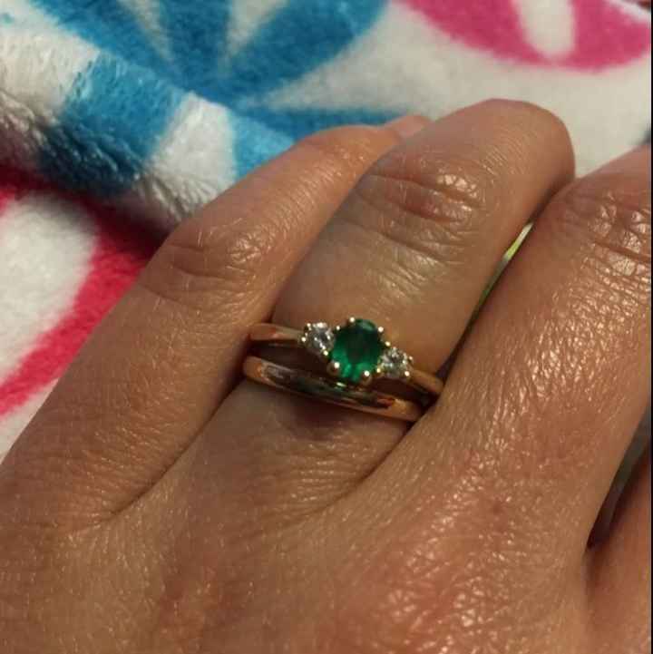 Rings with alt. Gemstone color and/or engravings?