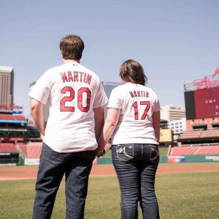 Show me non-conventional engagement pics attire
