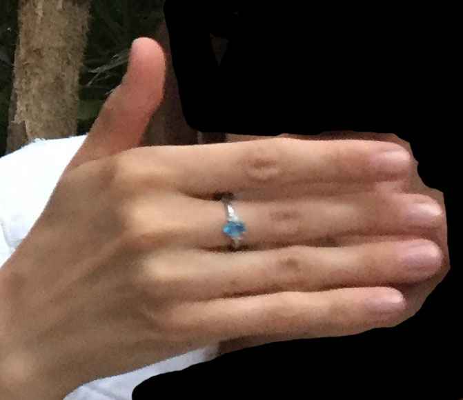 Can someone tell me what size the ring finger is from this picture? - 1
