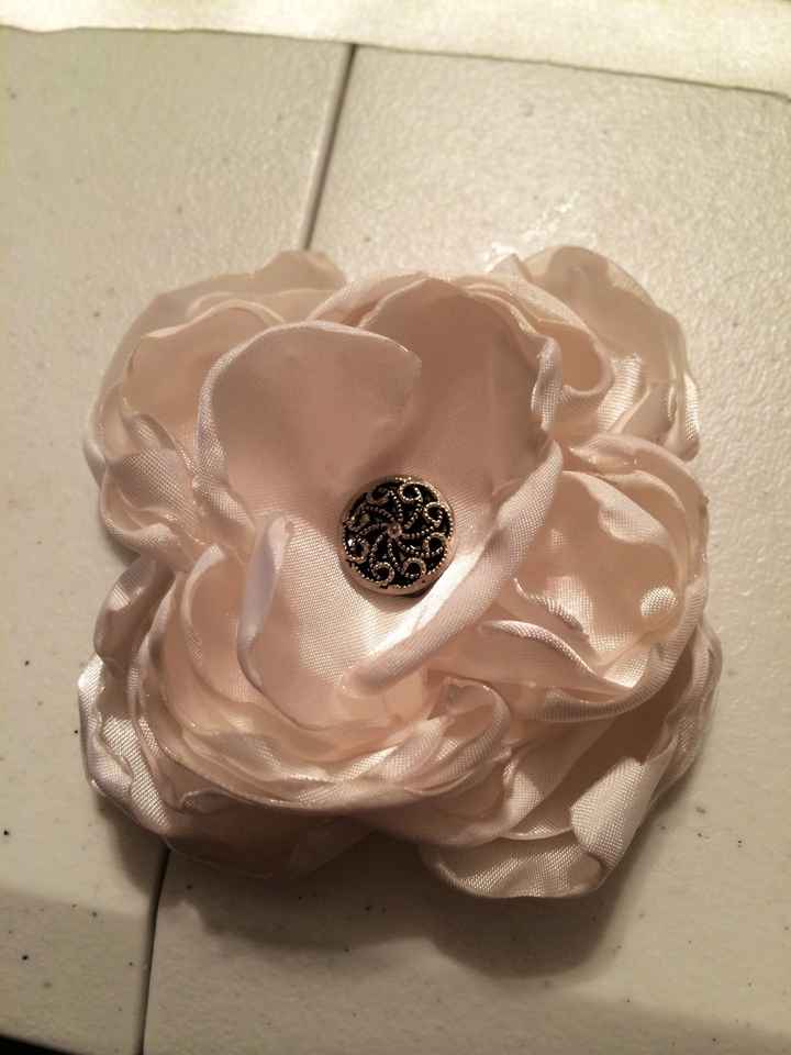 First attempt at fabric flowers