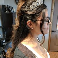 Hair Up or Down with Cathedral Veil - 1