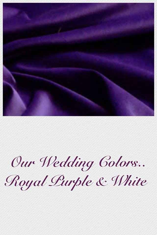We chose our wedding colors!!!