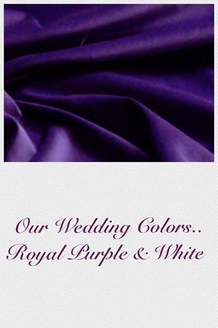 We chose our wedding colors!!!