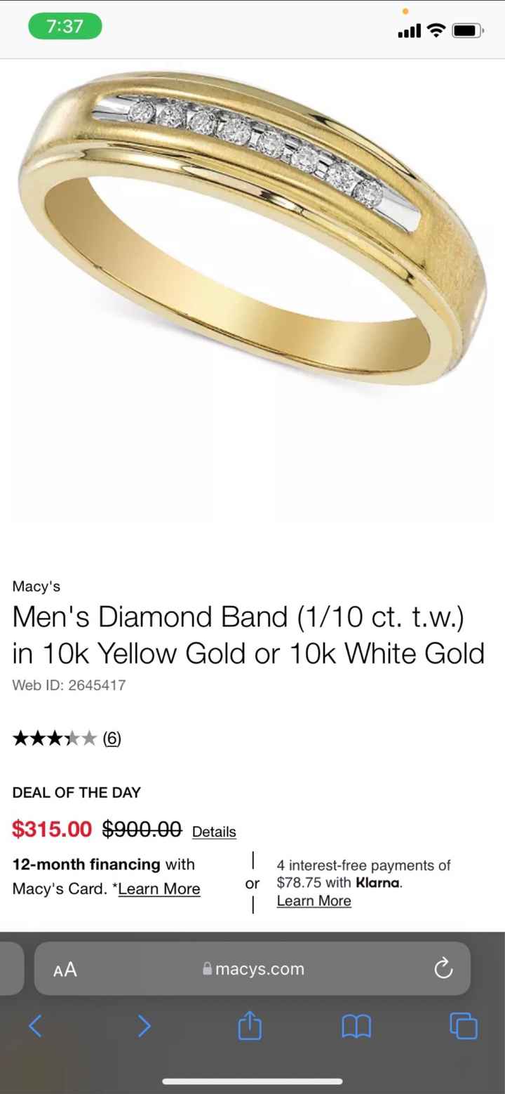 Wedding bands for hot sale men macys