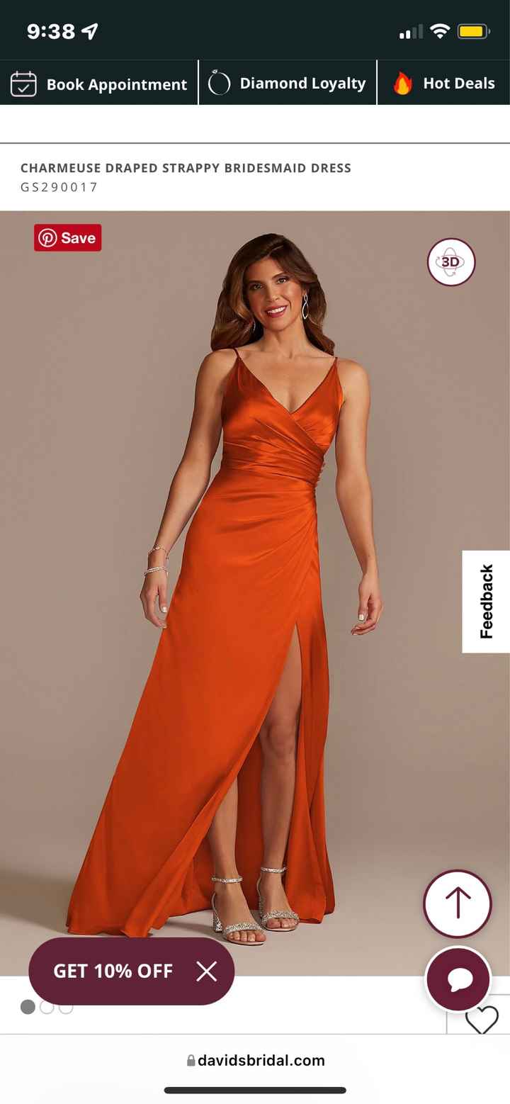 Burnt Orange Bridesmaid Dresses - Help!, Weddings, Planning, Wedding  Forums