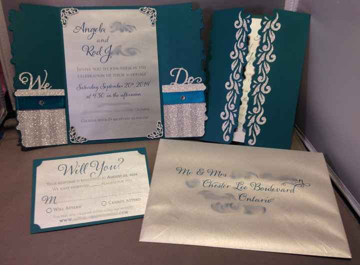 Finally Finished! DIY Invites