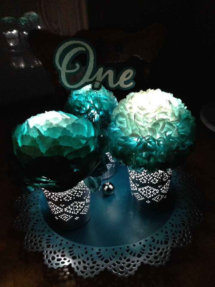 My DIY Light Up Coffee Filter Flower Centerpieces