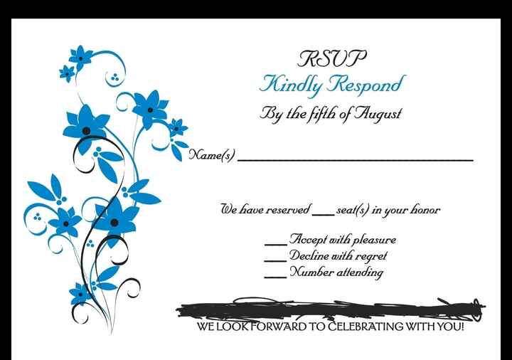 Can I see your rsvp cards?
