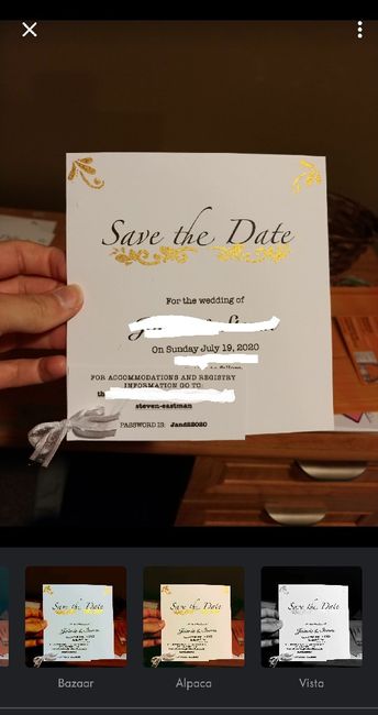 Need opinions on my diy save the dates. 1