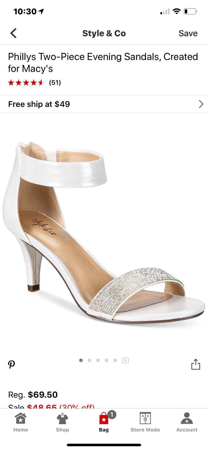 Bridal shoes decision - 1