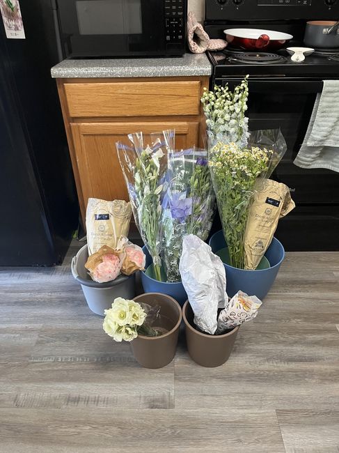 DIY'ed our Flowers