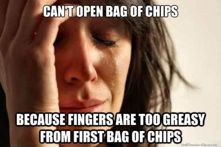 Monday's First World Problem