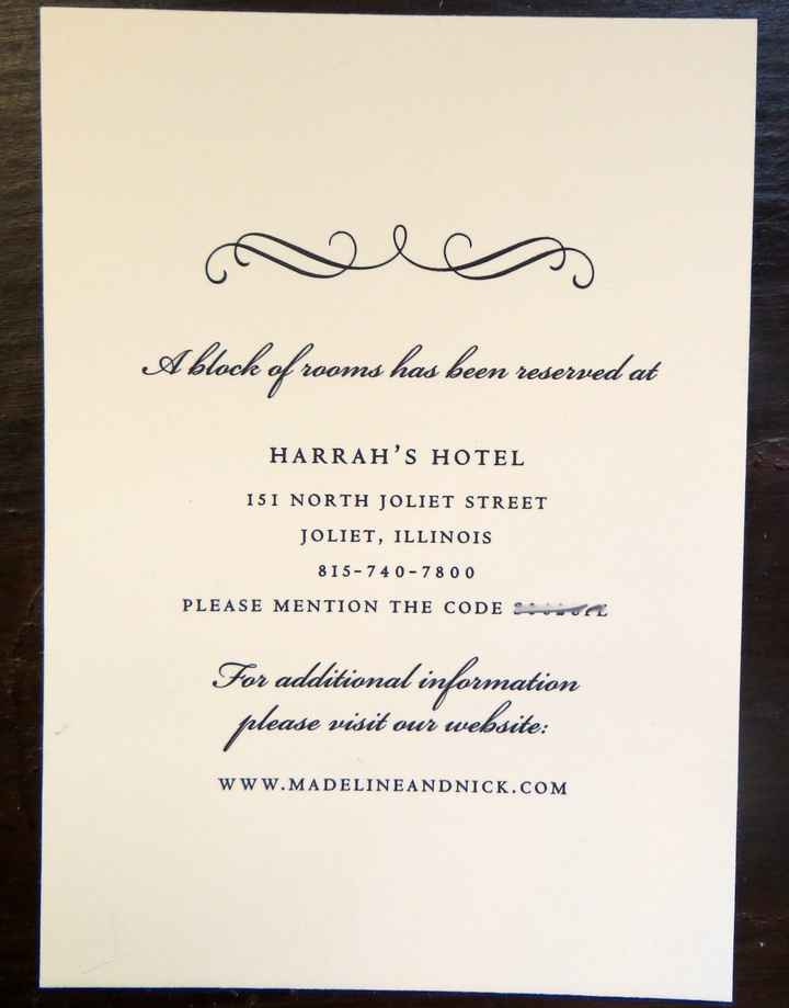 Should I include this when putting invites together..?