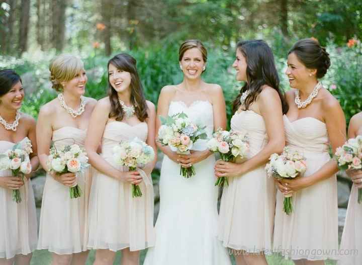 Your thoughts on ivory/white bridesmaid dresses?