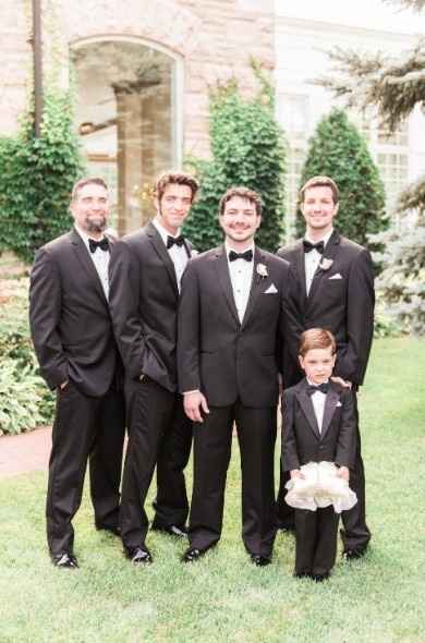 Let's see what those handsome men are wearing.