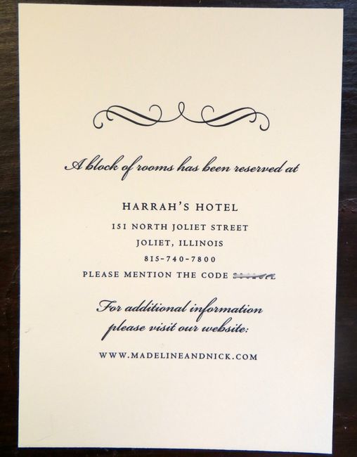 Invites and Website...