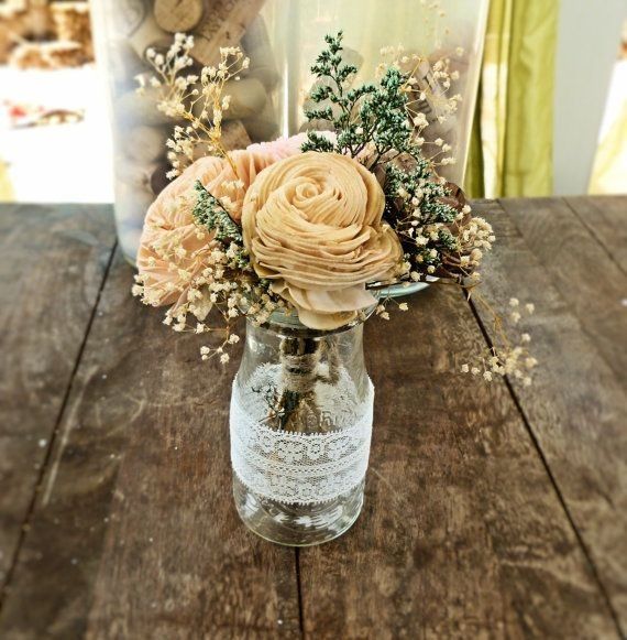 Wine bottle centerpieces