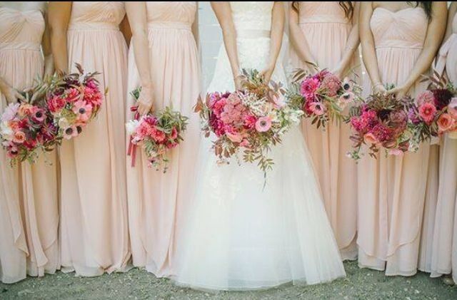 Your thoughts on ivory/white bridesmaid dresses?