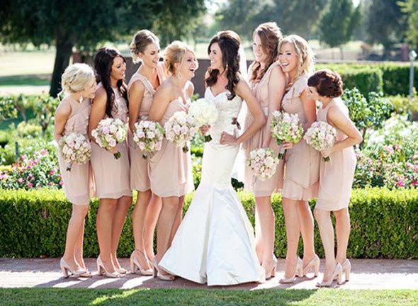 Your thoughts on ivory/white bridesmaid dresses?