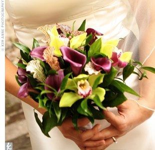 Purple Calla Lily Bouquet/Centerpieces