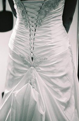 Strings From a Lace Up Back - Sq Knot and Brooche - Thoughts Hayley(others too) - Pics