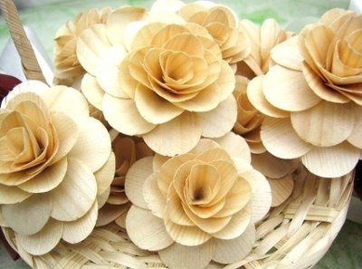 Who wanted to use wooden flowers cuz I found some open blooms! Pic!