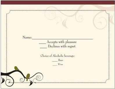 RSVP drink preference?