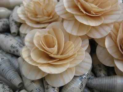 Wooden flowers?!